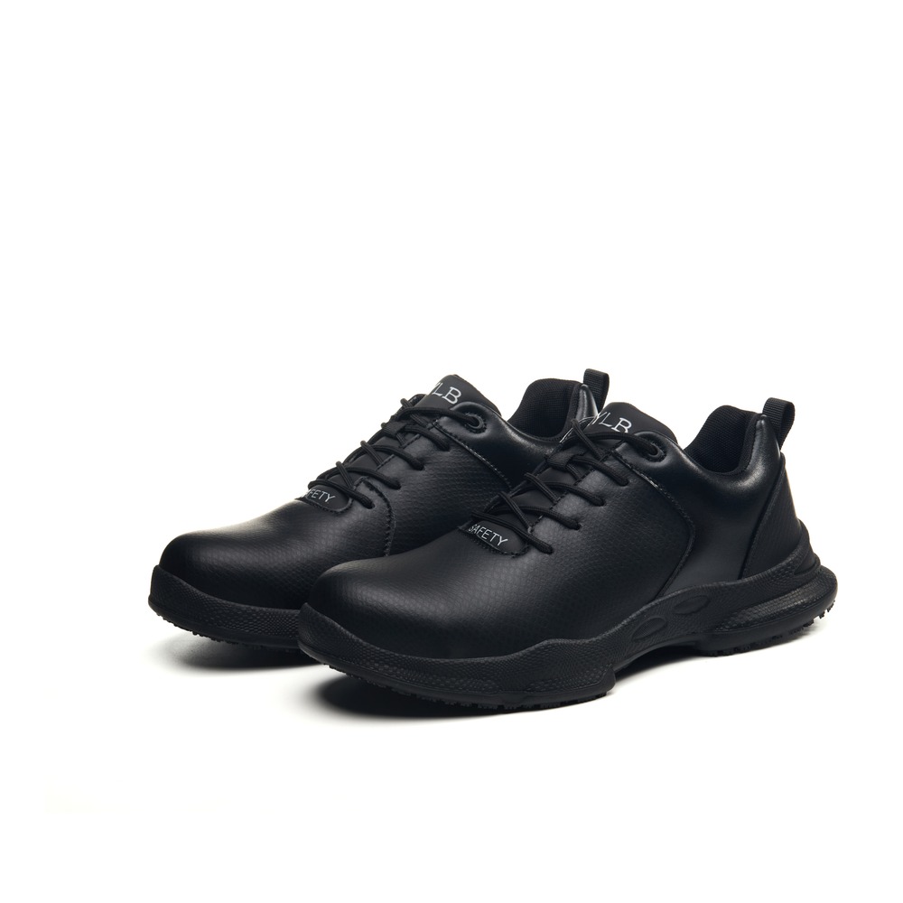 Lightweight Slip Resistant Composite Toe Work Shoes Black - Image 7