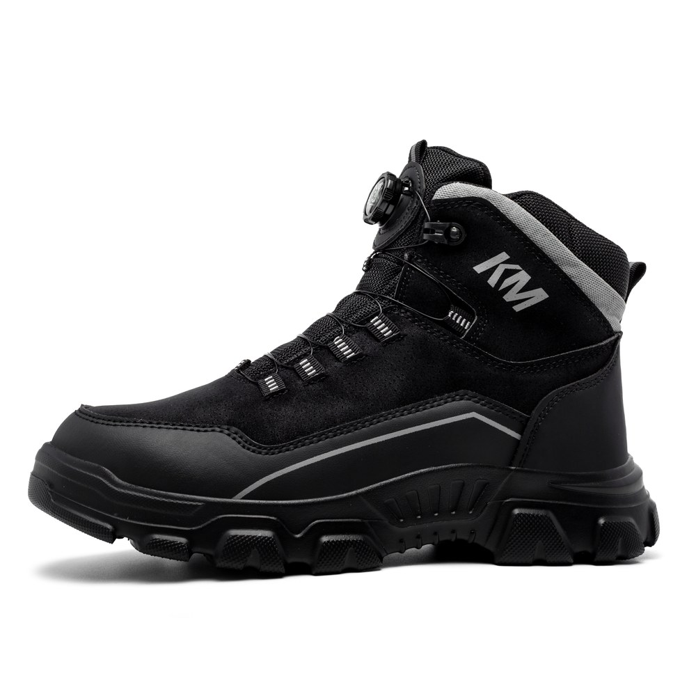 Dial Lacing Metal Free Composite Toe Work Boots Black