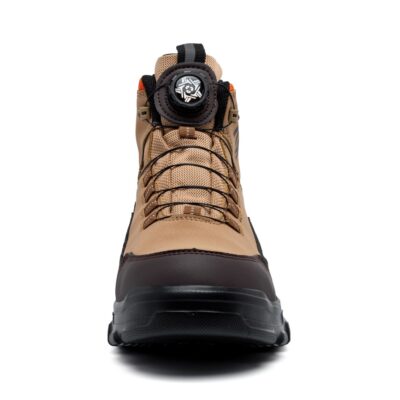 Slip Resistant Composite Toe Work Boots Metal Free Brown