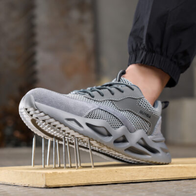Puncture-resistant sole demonstration