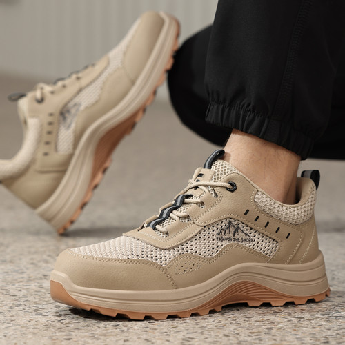 workday comfort on khaki steel toe work shoes