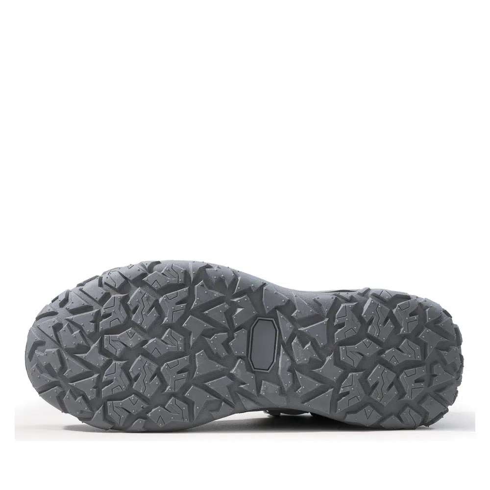 Gray slip-resistant outsole