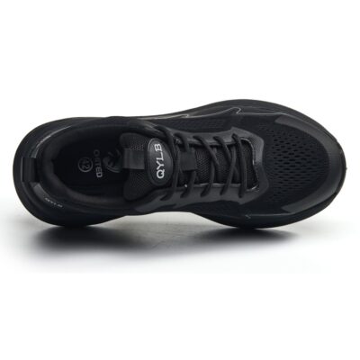 Breathable Composite Toe Work Shoes with Slip Resistant Outsole Black - Image 4