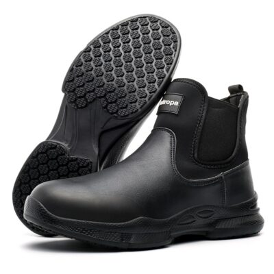 Waterproof Non Slip Chef Shoes for Kitchen Work Black - Image 4