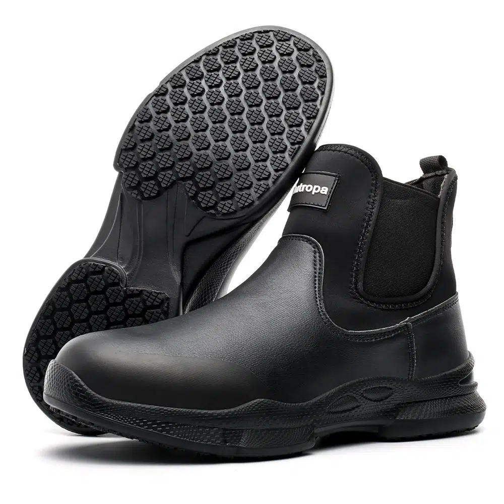 Waterproof Non Slip Chef Shoes for Kitchen Work Black - Image 4