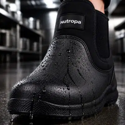 Waterproof Non Slip Chef Shoes for Kitchen Work Black - Image 8