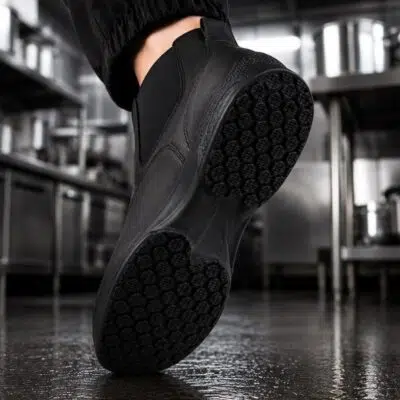 Waterproof Non Slip Chef Shoes for Kitchen Work Black - Image 9