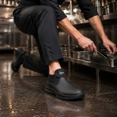 Waterproof Non Slip Chef Shoes for Kitchen Work Black - Image 10