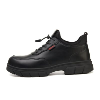 Slip Resistant Metal Free Composite Toe Work Shoes Black