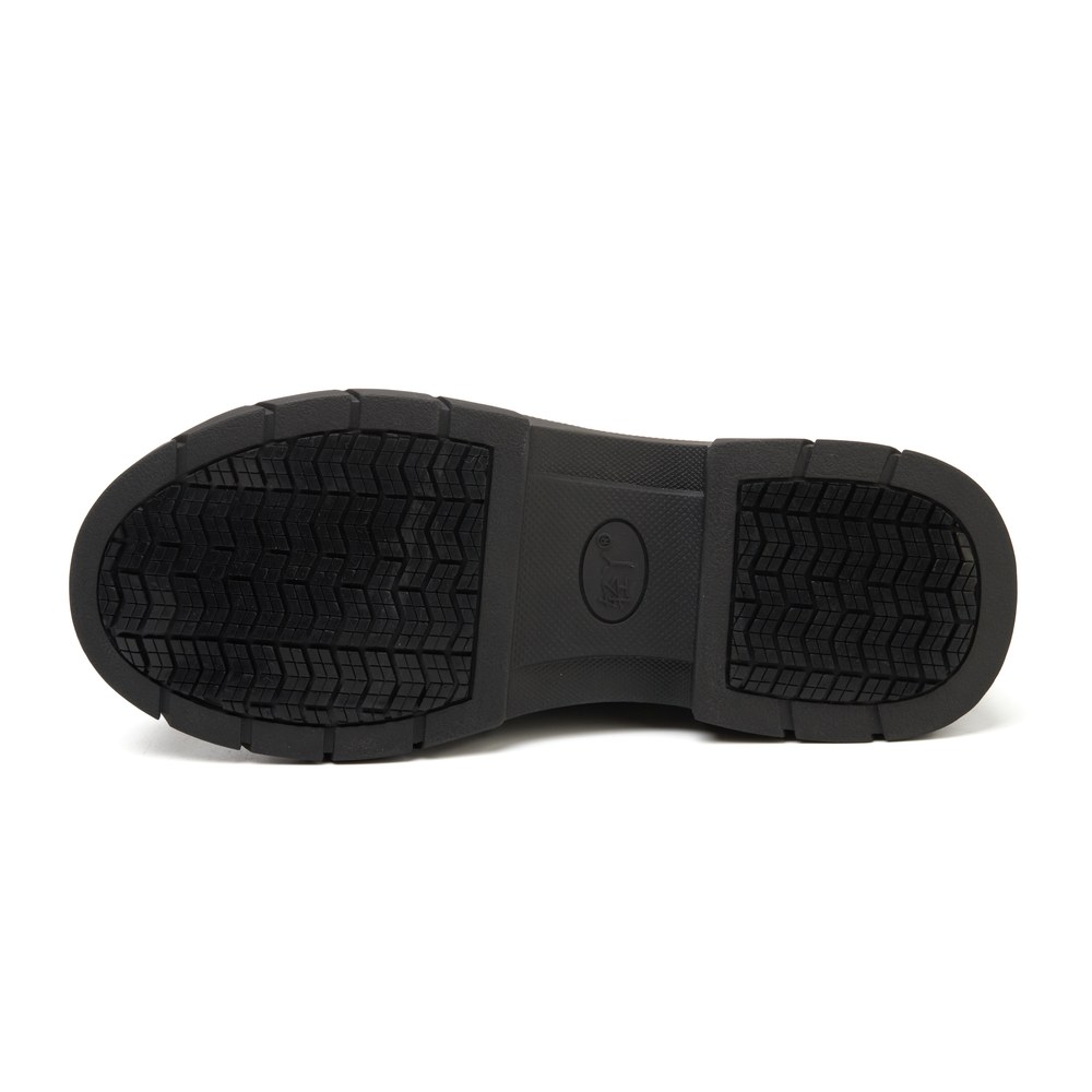 Slip Resistant Metal Free Composite Toe Work Shoes Black