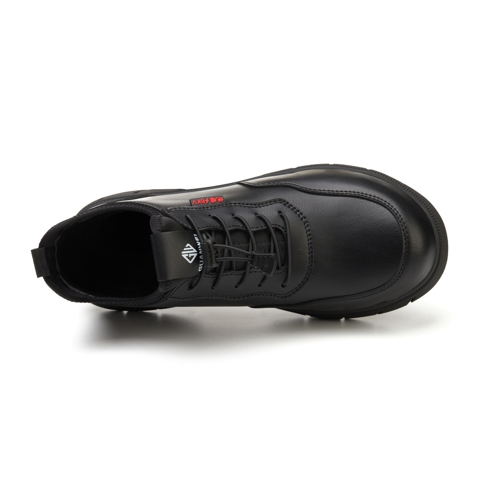 Slip Resistant Metal Free Composite Toe Work Shoes Black