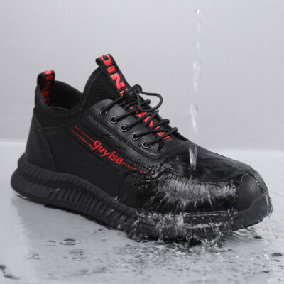 David Non Slip Work Shoes – Water Resistant & Oil Resistant Kitchen Shoes with Quick-Lock Laces - Image 2