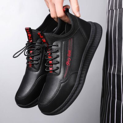 David Non Slip Work Shoes – Water Resistant & Oil Resistant Kitchen Shoes with Quick-Lock Laces - Image 7