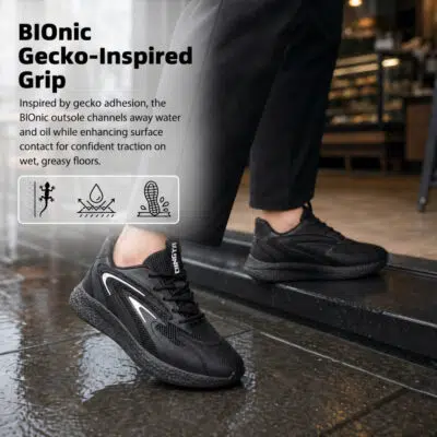 Non Slip Kitchen Work Shoes – Lightweight Slip Resistant Chef Shoes with Breathable Honeycomb Mesh - Image 9