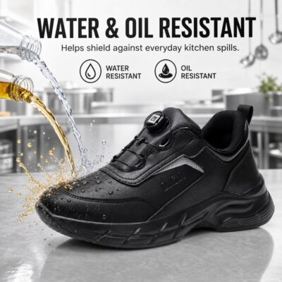 Non Slip Work Shoes – Water & Oil Resistant with Lightweight Cushioned Sneakers - Image 13