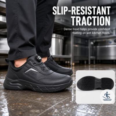 Non Slip Work Shoes – Water & Oil Resistant with Lightweight Cushioned Sneakers - Image 10
