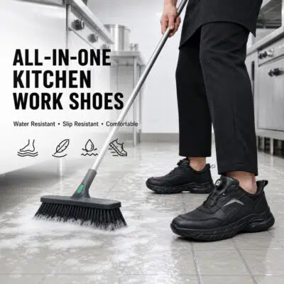 Non Slip Work Shoes – Water & Oil Resistant with Lightweight Cushioned Sneakers - Image 11
