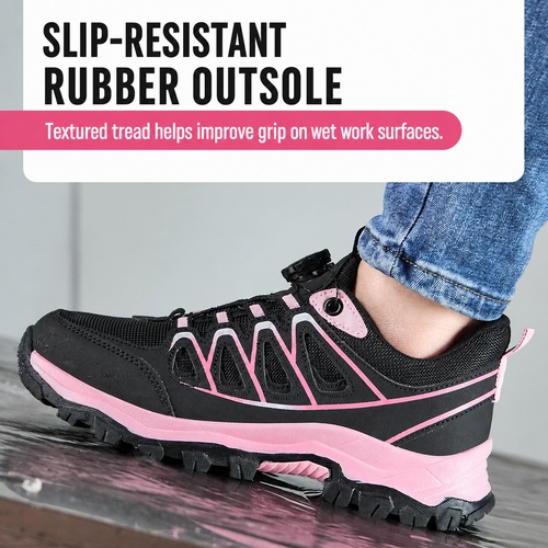 Slip resistant rubber outsole