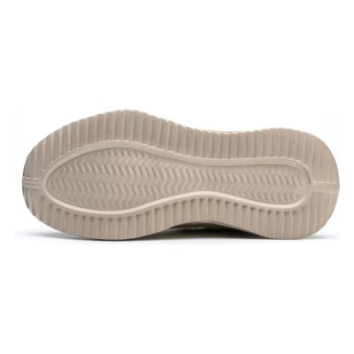 Beige steel toe work shoes 5