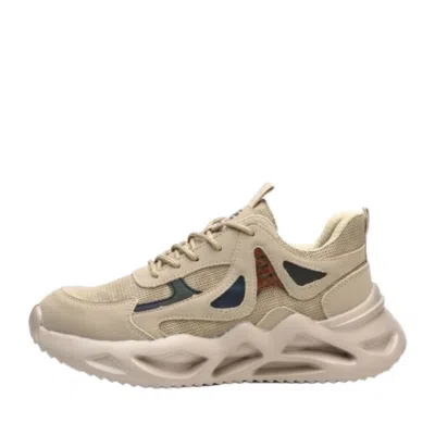 Breathable Steel Toe Work Shoes with Lightweight Shock-Absorbing Sole Beige