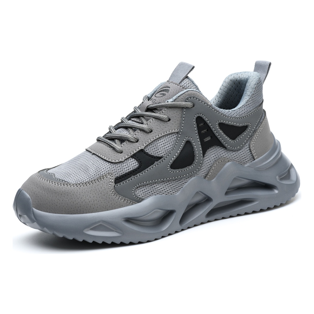 Gray steel toe work shoes 2