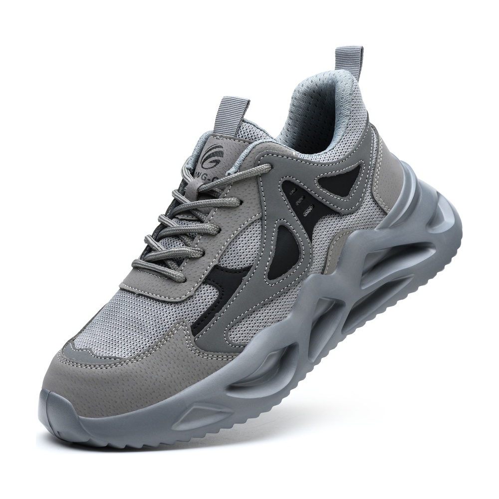 Gray steel toe work shoes 3