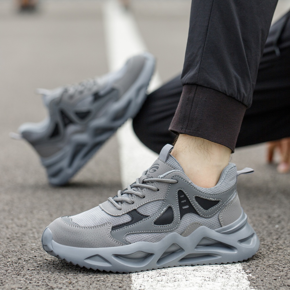 Gray steel toe work shoes 8