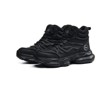 Black steel toe work shoes 3