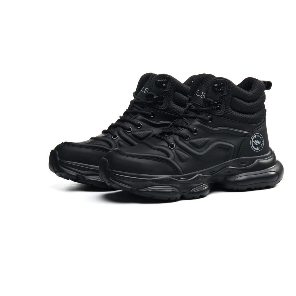 Black steel toe work shoes 3