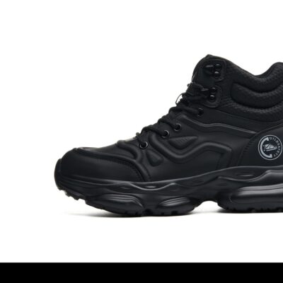 Black steel toe work shoes 8