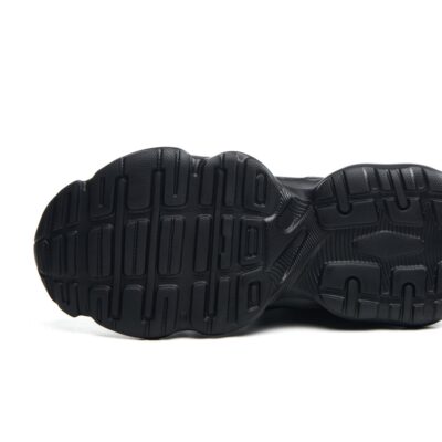 Black steel toe work shoes 9