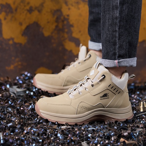 Wear resistant safety shoe build