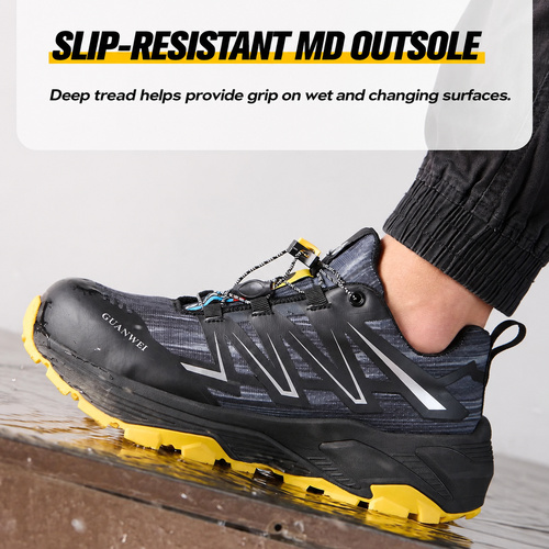 Slip resistant MD outsole tread on 1518 work shoes