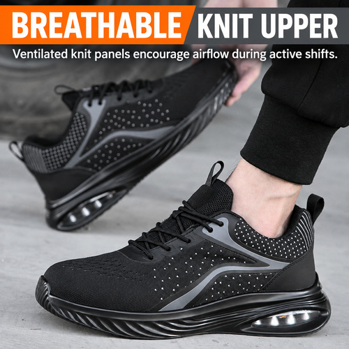 Breathable knit upper on 25718 composite toe shoes