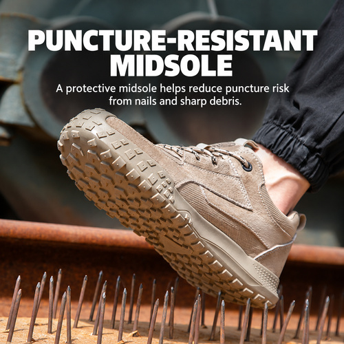 Puncture resistant midsole on 3303 composite toe shoes