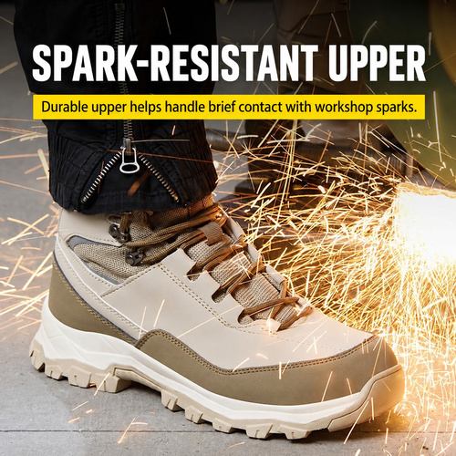 Spark resistant upper on G178 steel toe boots