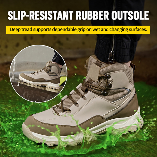Slip resistant rubber outsole on G178 work boots