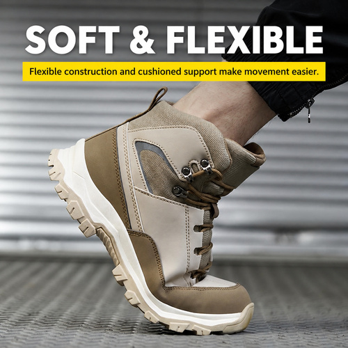 Soft flexible G178 steel toe work boots