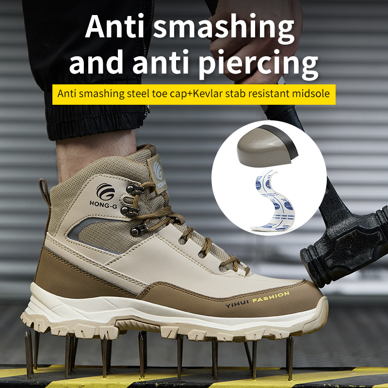 Steel toe and puncture protection in G178 work boots