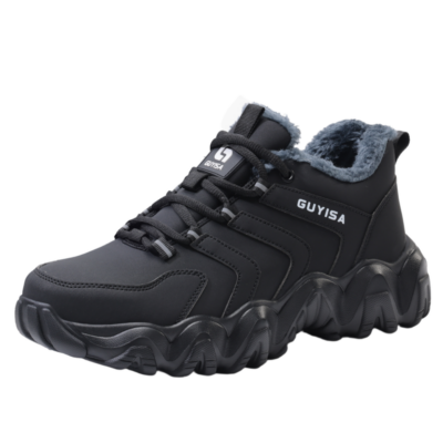Fleece Lined Steel Toe Work Shoes with Rugged Grip - Image 2