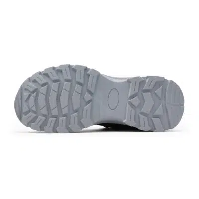 Deep tread outsole on black winter safety boot