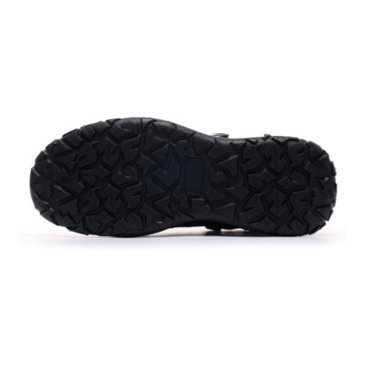 Deep tread outsole on black composite toe work boot