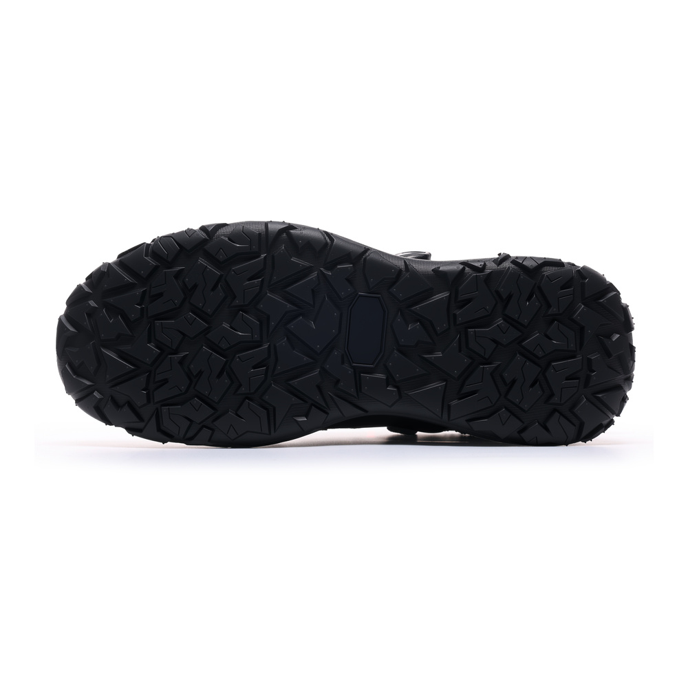 Deep tread outsole on black composite toe work boot
