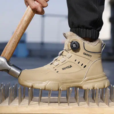 Steel toe impact protection in a work setting
